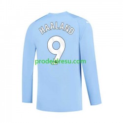Manchester City Dresy Fotbal Haaland 9 Muž Domácí 2023-2024 Dlouhý rukáv