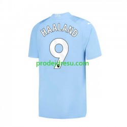 Manchester City Dresy Fotbal Haaland 9 Muž Domácí 2023-2024 Krátký rukáv