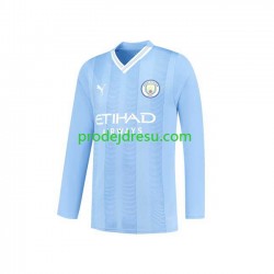 Manchester City Dresy Fotbal Muž Domácí 2023-2024 Dlouhý rukáv