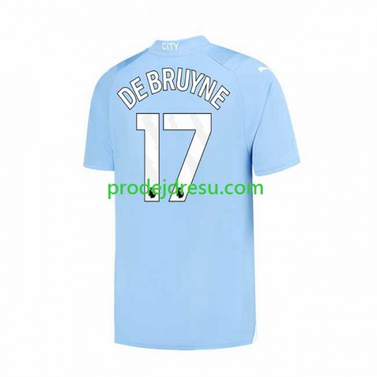Manchester City Dresy Fotbal Kevin De Bruyne 17 Muž Domácí 2023-2024 Krátký rukáv