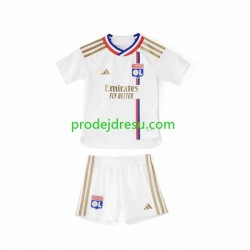 Olympique Lyonnais Dresy Fotbal Dětský Domácí 2023-2024 Krátký rukáv