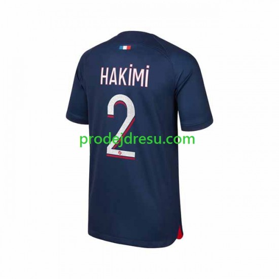 Paris Saint-Germain Dresy Fotbal Hakimi 2 Muž Domácí 2023-2024 Krátký rukáv