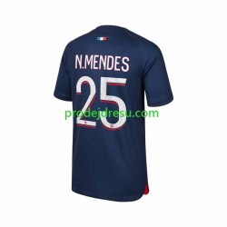 Paris Saint-Germain Dresy Fotbal N.Mendes 25 Muž Domácí 2023-2024 Krátký rukáv