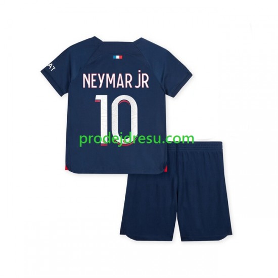 Paris Saint-Germain Dresy Fotbal Neymar Jr 10 Dětský Domácí 2023-2024 Krátký rukáv
