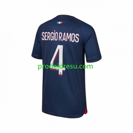 Paris Saint-Germain Dresy Fotbal Sergio Ramos 4 Muž Domácí 2023-2024 Krátký rukáv