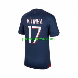 Paris Saint-Germain Dresy Fotbal Vitinha 17 Muž Domácí 2023-2024 Krátký rukáv