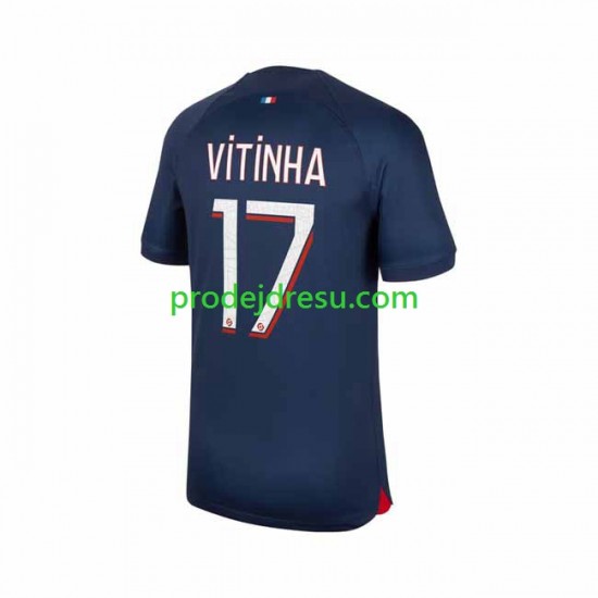 Paris Saint-Germain Dresy Fotbal Vitinha 17 Muž Domácí 2023-2024 Krátký rukáv
