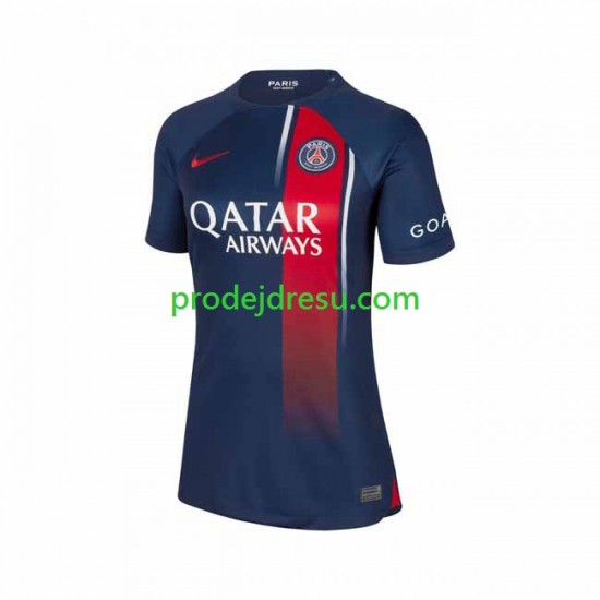 Paris Saint-Germain Dresy Fotbal Žena Domácí 2023-2024 Krátký rukáv