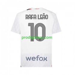AC Milán Dresy Fotbal Rafael Leao 10 Muž Venkovní 2023-2024 Krátký rukáv