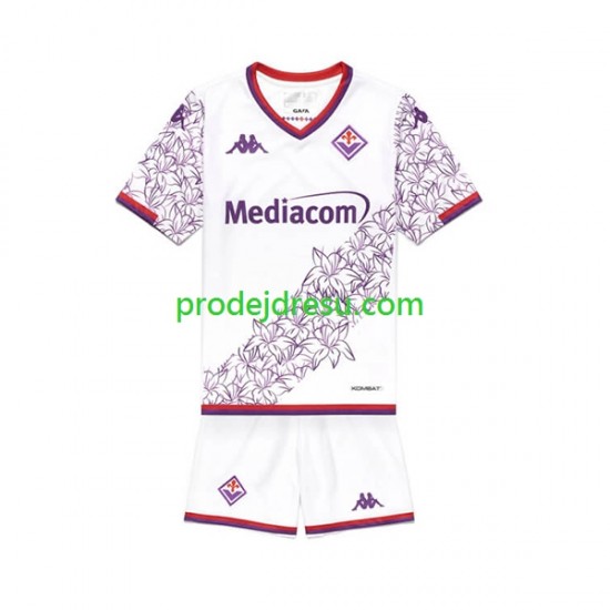 ACF Fiorentina Dresy Fotbal Dětský Venkovní 2023-2024 Krátký rukáv
