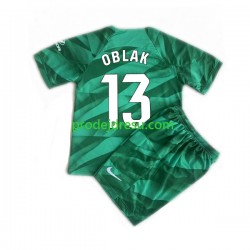 Atlético Madrid Dresy Fotbal JAN OBLAK 13 Brankářské Dětský Venkovní 2023-2024 Krátký rukáv