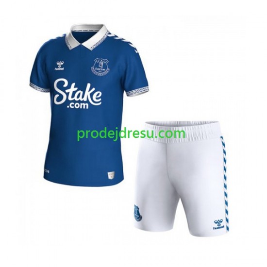 Everton Dresy Fotbal Dětský Domácí 2023-2024 Krátký rukáv