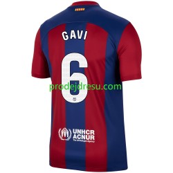FC Barcelona Dresy Fotbal Gavi 6 Muž Domácí 2023-2024 Krátký rukáv