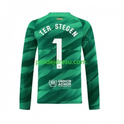 FC Barcelona Dresy Fotbal Ter Stegen 1 Brankářské Muž Domácí 2023-2024 Dlouhý rukáv