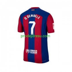 FC Barcelona Dresy Fotbal Ousmane Dembele 7 Muž Domácí 2023-2024 Krátký rukáv