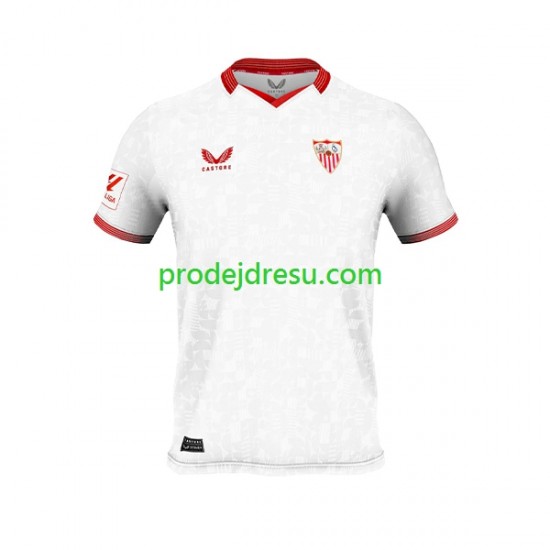 Sevilla FC Dresy Fotbal Muž Domácí 2023-2024 Krátký rukáv