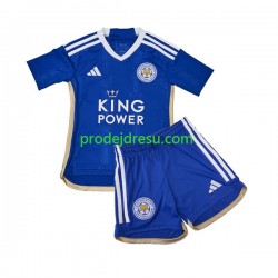 Leicester City Dresy Fotbal Dětský Domácí 2023-2024 Krátký rukáv