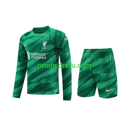 Liverpool Dresy Fotbal Brankářské Dětský Domácí 2023-2024 Dlouhý rukáv