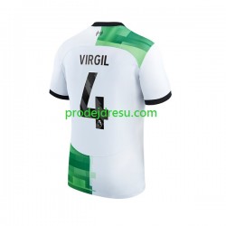 Liverpool Dresy Fotbal Virgil van Dijk 4 Muž Venkovní 2023-2024 Krátký rukáv