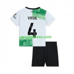 Liverpool Dresy Fotbal Virgil van Dijk 4 Dětský Venkovní 2023-2024 Krátký rukáv
