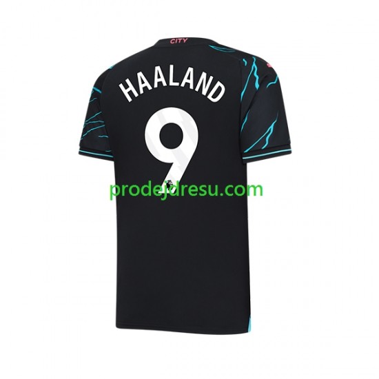 Manchester City Dresy Fotbal Erling Haaland 9 Muž Alternativní 2023-2024 Krátký rukáv