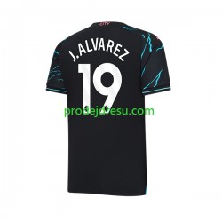 Manchester City Dresy Fotbal Julian Alvarez 19 Muž Alternativní 2023-2024 Krátký rukáv