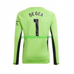 Manchester United Dresy Fotbal De Gea 1 Brankářské Muž Domácí 2023-2024 Dlouhý rukáv