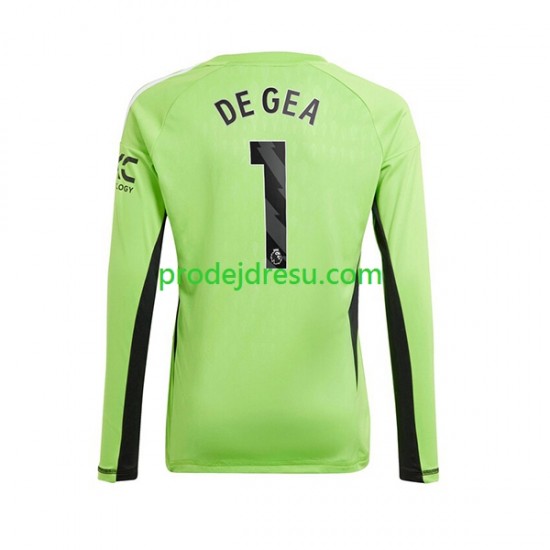 Manchester United Dresy Fotbal De Gea 1 Brankářské Muž Domácí 2023-2024 Dlouhý rukáv