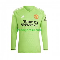 Manchester United Dresy Fotbal Brankářské Muž Domácí 2023-2024 Dlouhý rukáv