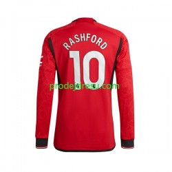 Manchester United Dresy Fotbal Marcus Rashford 10 Muž Domácí 2023-2024 Dlouhý rukáv