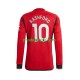 Manchester United Dresy Fotbal Marcus Rashford 10 Muž Domácí 2023-2024 Dlouhý rukáv