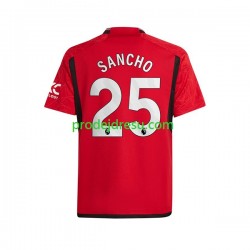 Manchester United Dresy Fotbal Sancho 25 Muž Domácí 2023-2024 Krátký rukáv