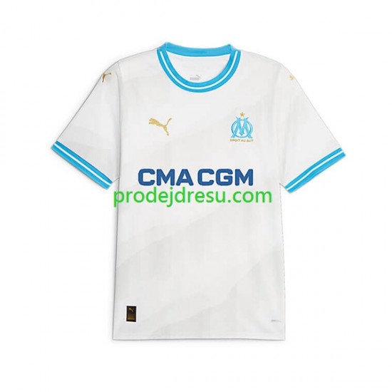 Olympique Marseille Dresy Fotbal Muž Domácí 2023-2024 Krátký rukáv