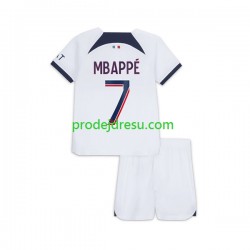 Paris Saint-Germain Dresy Fotbal Mbappé Kylian 7 Dětský Venkovní 2023-2024 Krátký rukáv