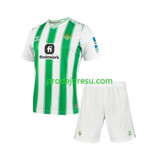 Real Betis Dresy Fotbal Dětský Domácí 2023-2024 Krátký rukáv