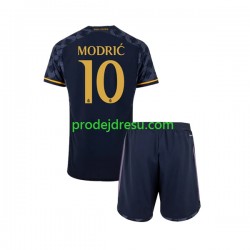 Real Madrid Dresy Fotbal Modrić Luka 10 Dětský Venkovní 2023-2024 Krátký rukáv