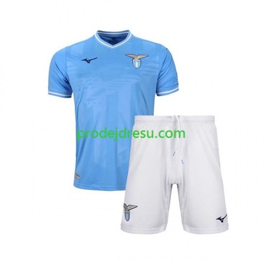 Lazio Řím Dresy Fotbal Dětský Domácí 2023-2024 Krátký rukáv