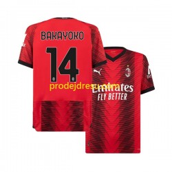AC Milán Dresy Fotbal Tiemoue Bakayoko 14 Muž Domácí 2023-2024 Krátký rukáv