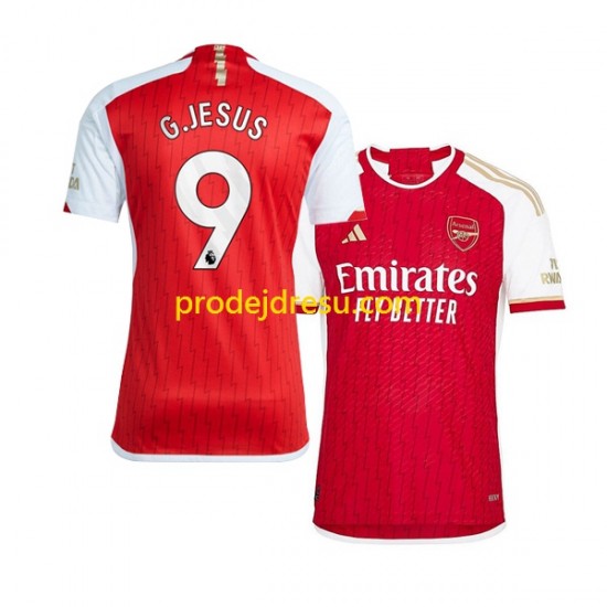 Arsenal Dresy Fotbal Gabriel Jesus 9 Muž Domácí 2023-2024 Krátký rukáv