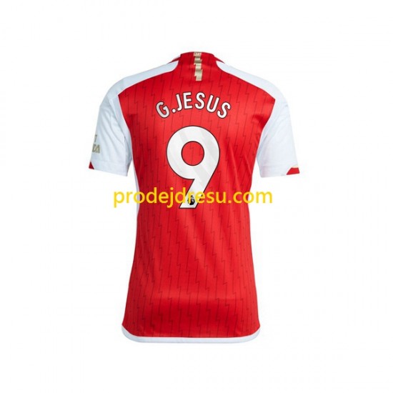Arsenal Dresy Fotbal Gabriel Jesus 9 Muž Domácí 2023-2024 Krátký rukáv