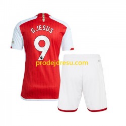 Arsenal Dresy Fotbal Gabriel Jesus 9 Dětský Domácí 2023-2024 Krátký rukáv
