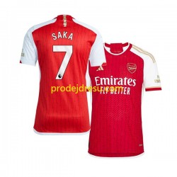 Arsenal Dresy Fotbal Saka 7 Muž Domácí 2023-2024 Krátký rukáv