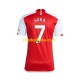 Arsenal Dresy Fotbal Saka 7 Muž Domácí 2023-2024 Krátký rukáv