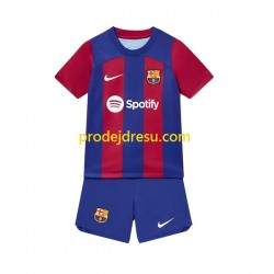 FC Barcelona Dresy Fotbal Dětský Domácí 2023-2024 Krátký rukáv