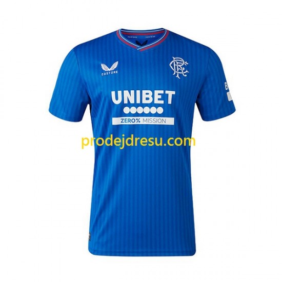 Rangers Dresy Fotbal Muž Domácí 2023-2024 Krátký rukáv
