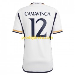 Real Madrid Dresy Fotbal Camavinga 12 Muž Domácí 2023-2024 Krátký rukáv