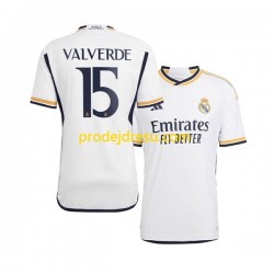 Real Madrid Dresy Fotbal Federico Valverde 15 Muž Domácí 2023-2024 Krátký rukáv