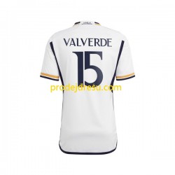 Real Madrid Dresy Fotbal Federico Valverde 15 Muž Domácí 2023-2024 Krátký rukáv