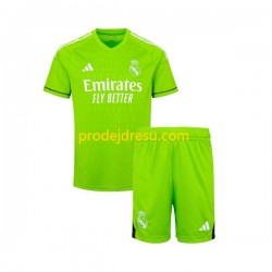 Real Madrid Dresy Fotbal Brankářské Dětský Domácí 2023-2024 Krátký rukáv