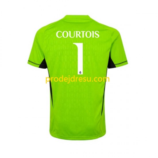 Real Madrid Dresy Fotbal Thibaut Courtois 1 Brankářské Muž Domácí 2023-2024 Krátký rukáv